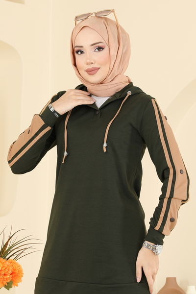 S.L. - طقم أخضر عفني ولاتيه 2751SL432-MS - 415743