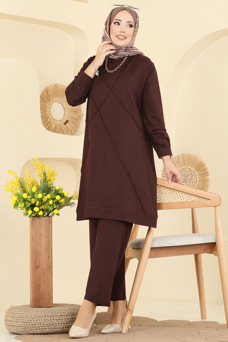 طقم بني 2762AYD574-MS