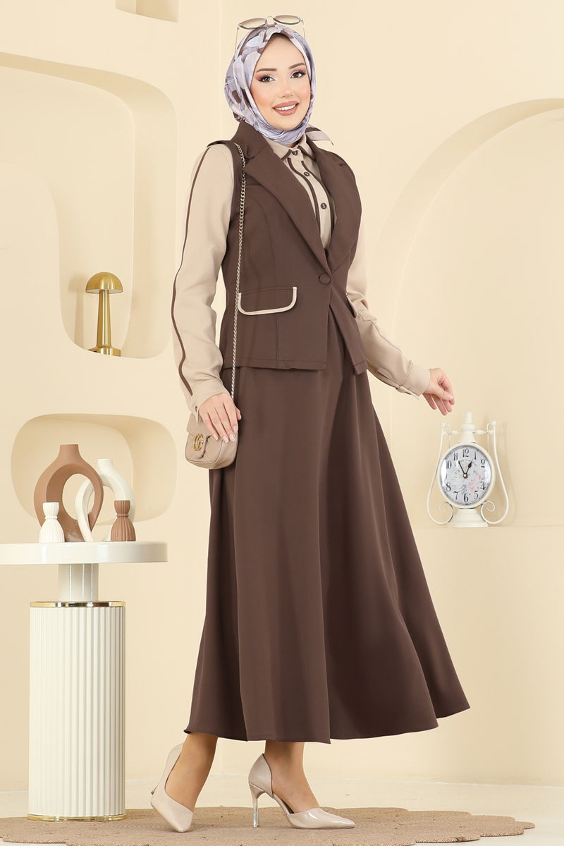 طقم بني 2763SL432-MS