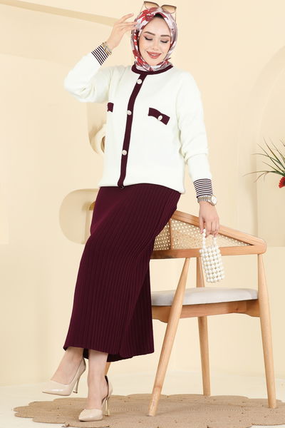 A.Y.D. - طقم خمري 2765AYD574-MS - 417764