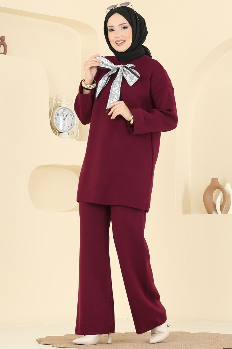 طقم خمري 2771AYD574-MS