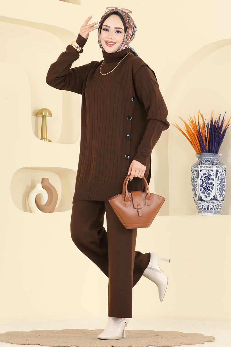 طقم بني 2775AYD574-MS