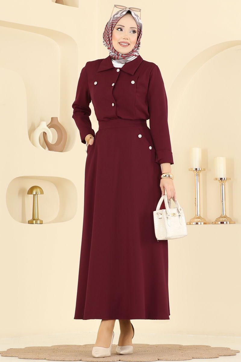 Combined 2776SL432-MS Burgundy