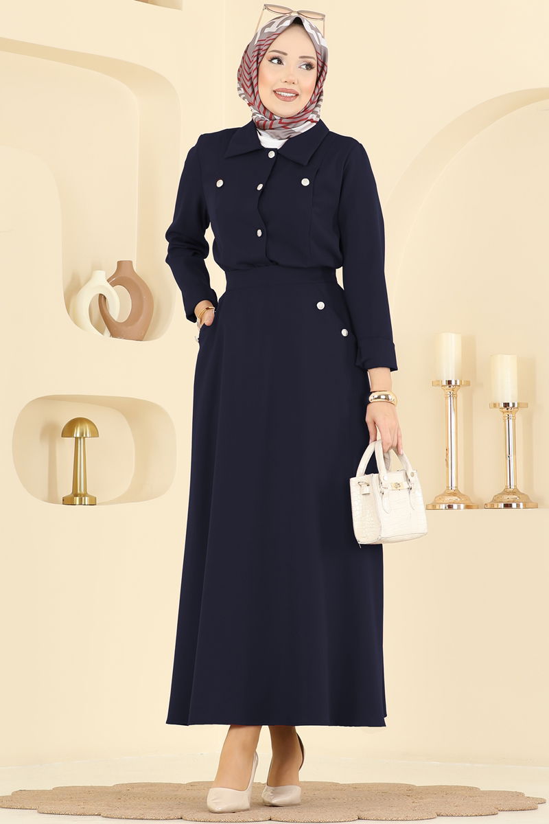 Combined 2776SL432-MS Navy Blue