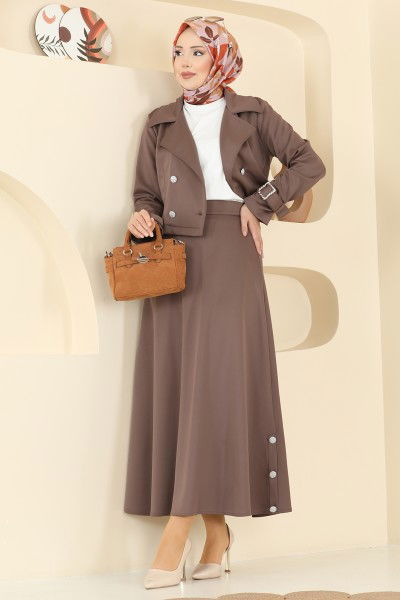 S.L. - طقم بيج غامق 2777SL432-MS