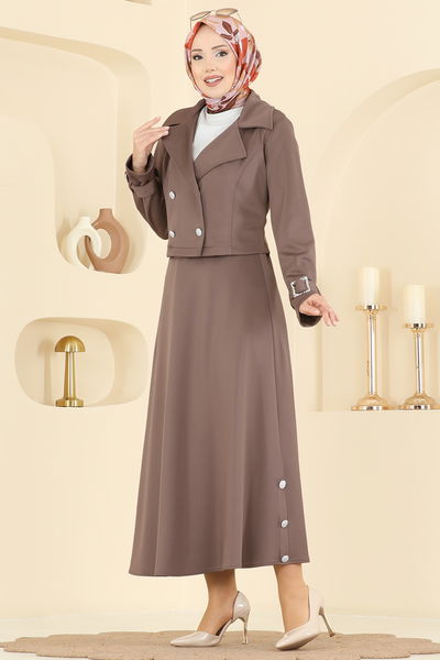 S.L. - طقم بيج غامق 2777SL432-MS - 417836