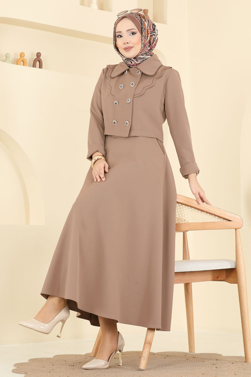 طقم بيج غامق 2785SL432-MS