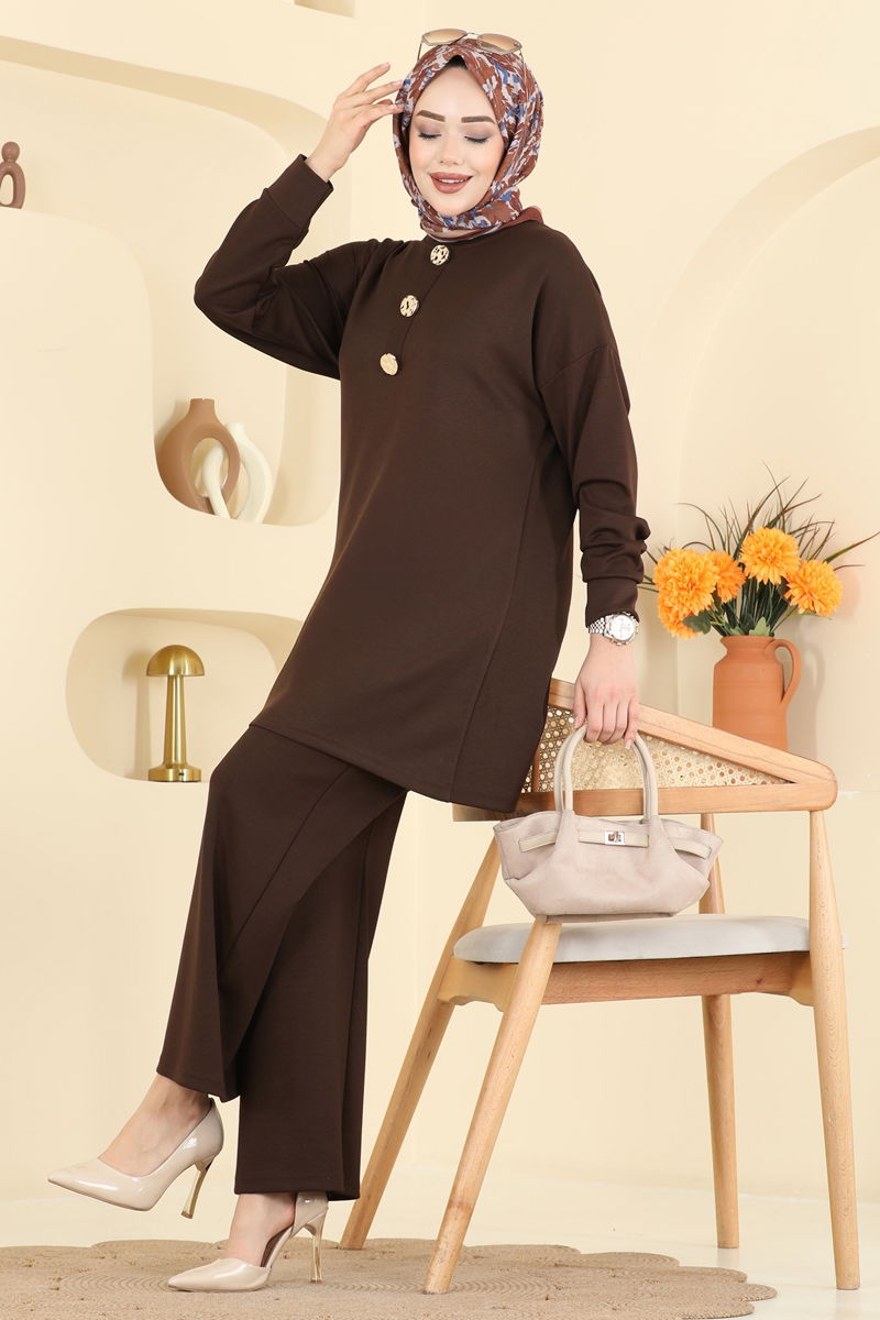 طقم بني 2787AYD574-MS