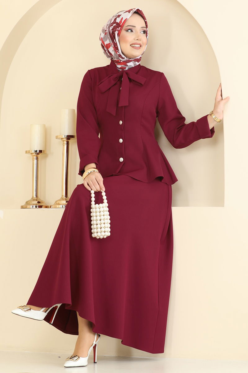 Combined 2799SL432-MS Burgundy