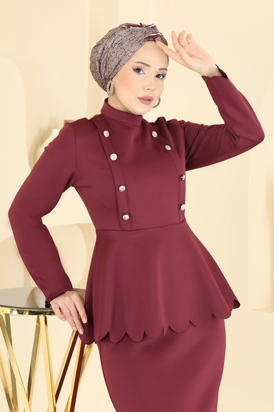 S.L. - Combined 2808SL432-MS Burgundy - 425208