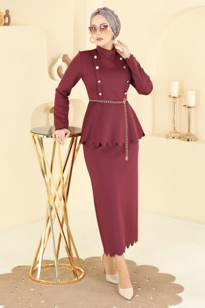 S.L. - Combined 2808SL432-MS Burgundy