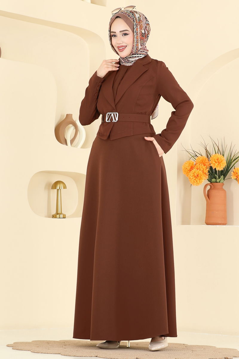 طقم عسلي غامق 2816SL432-MS