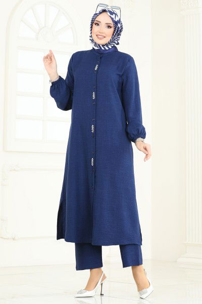 H.B.S. - Combined 3066HBS856-MS Light Navy Blue