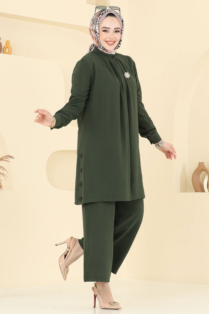 طقم اخضر عفني 3100HBS856-MS