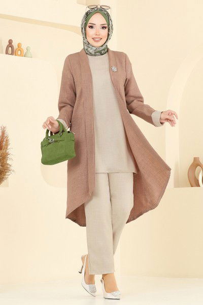 H.B.S. - طقم بيج وسكري 3129HBS856-MS