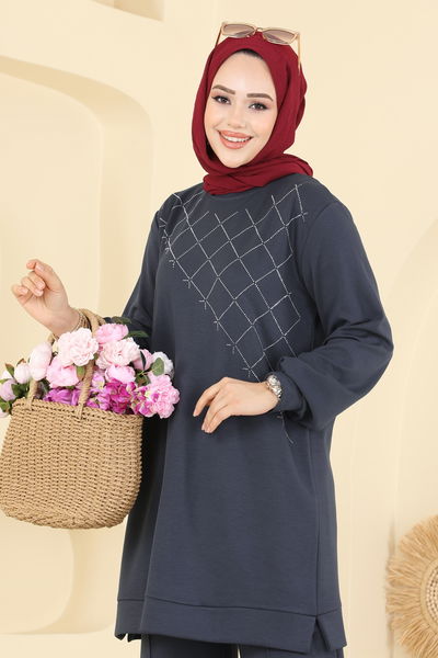 H.B.S. - طقم رمادي غامق 3196HBS856-MS - 417448