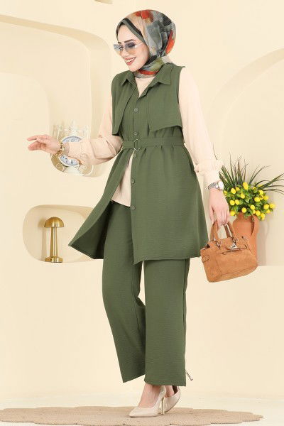 H.B.S. - طقم اخضر عفني 3254HBS856-MS