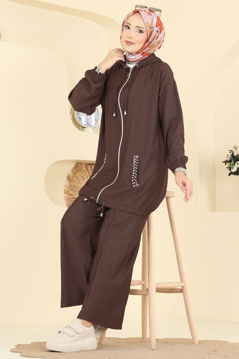 طقم بني 3257HBS856-MS