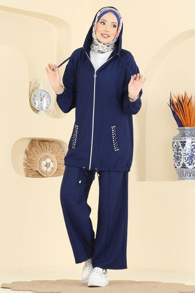 H.B.S. - Combined 3257HBS856-MS Navy Blue