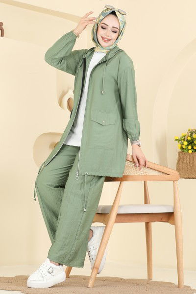 H.B.S. - Combined 3258HBS856-MS Almond Green