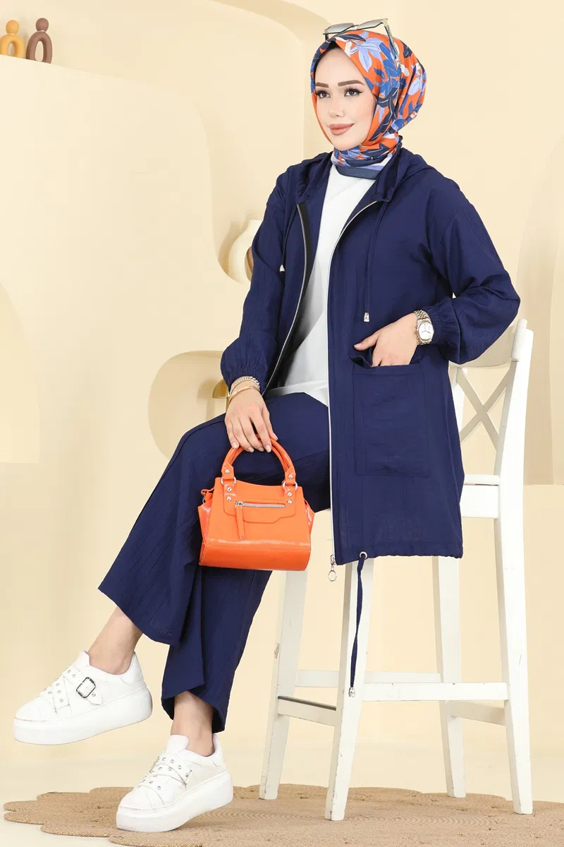 Combined 3258HBS856-MS Navy Blue