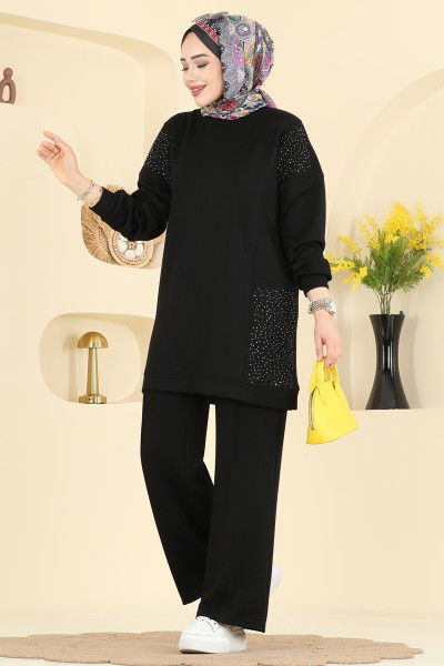 H.B.S. - طقم أسود 3265HBS856-MS