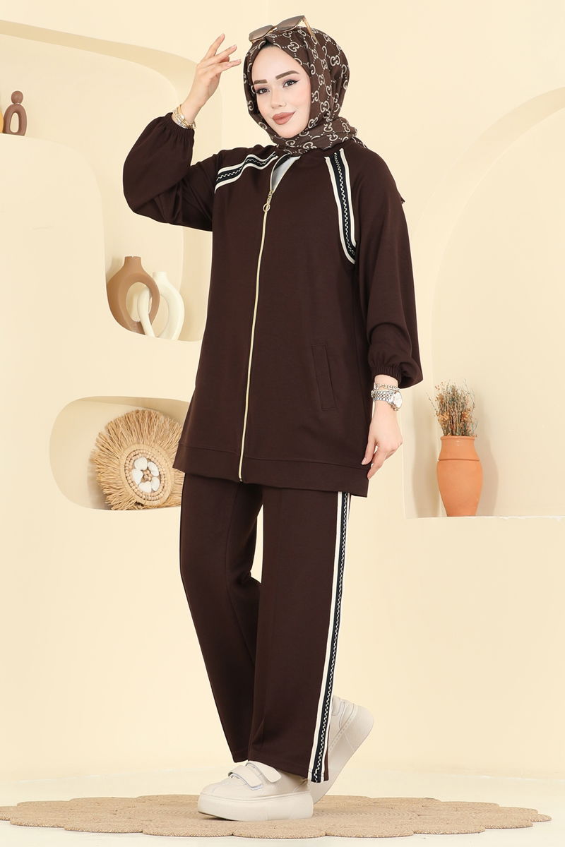 طقم بني 3287HBS856-MS