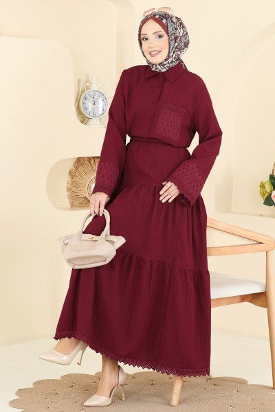 A.S.N. - Combined 328ASN888-MS Burgundy