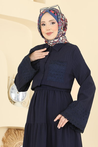 A.S.N. - Combined 328ASN888-MS Navy Blue - 427296