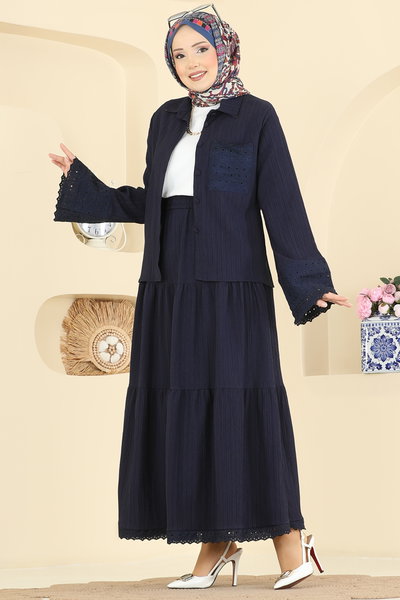 A.S.N. - Combined 328ASN888-MS Navy Blue - 427298