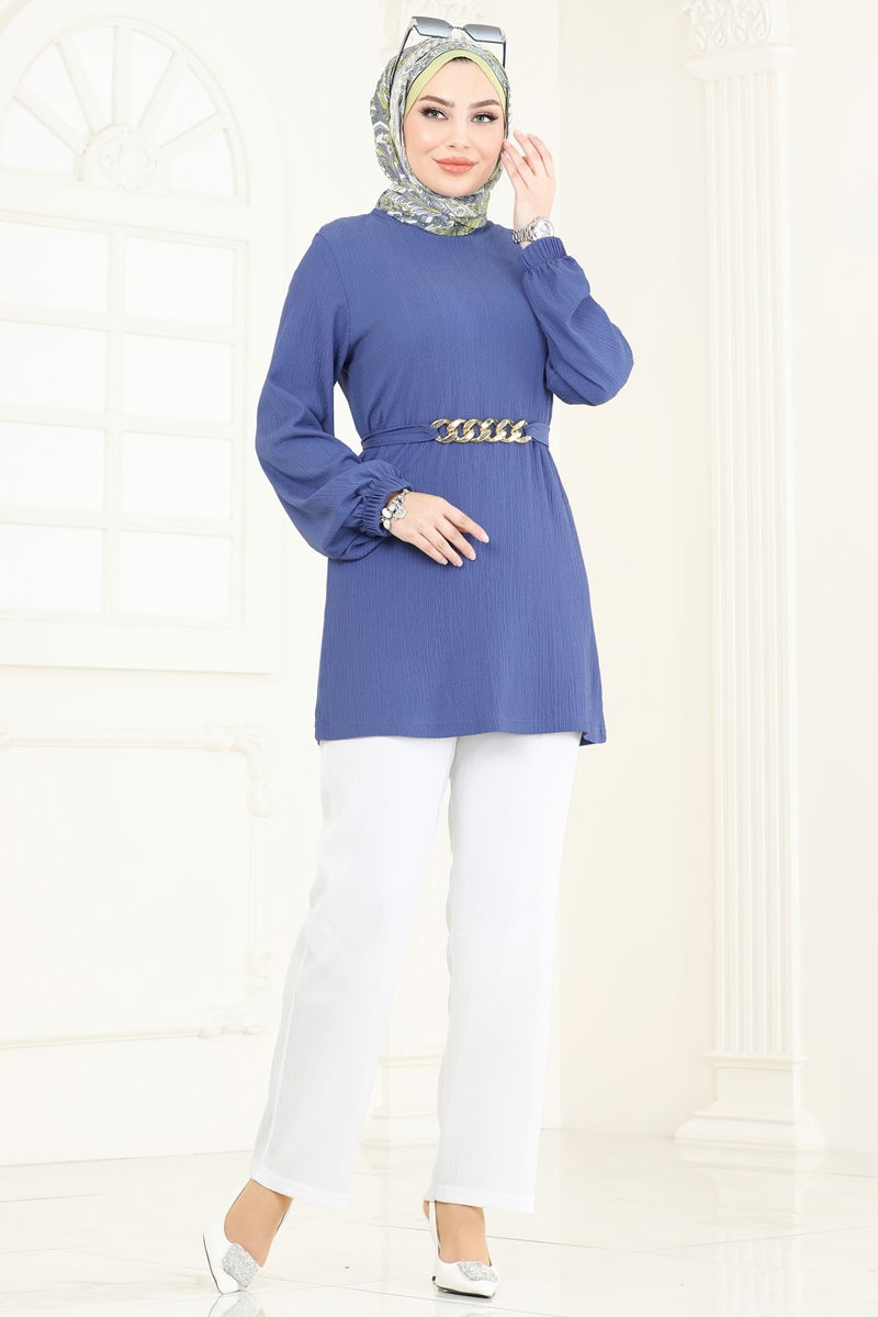 طقم أزرق وسكري 344DVL817-MS