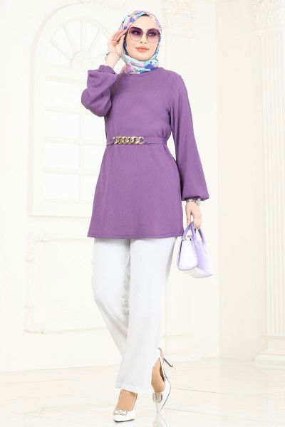 D.V.L. - طقم ليلكي وسكري 344DVL817-MS