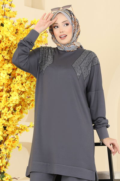 U.Z. - طقم رمادي غامق 3464UZ662-MS - 413598