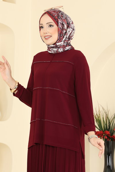 U.Z. - Combined 3483UZ662-MS Burgundy - 421602