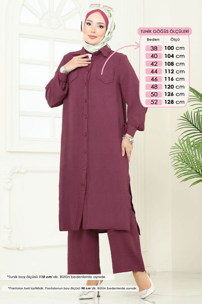 D.V.L. - طقم ليلكي غامق 388DVL817-MS - 377339