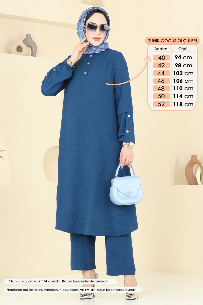 طقم ازرق 4012MH427-MS