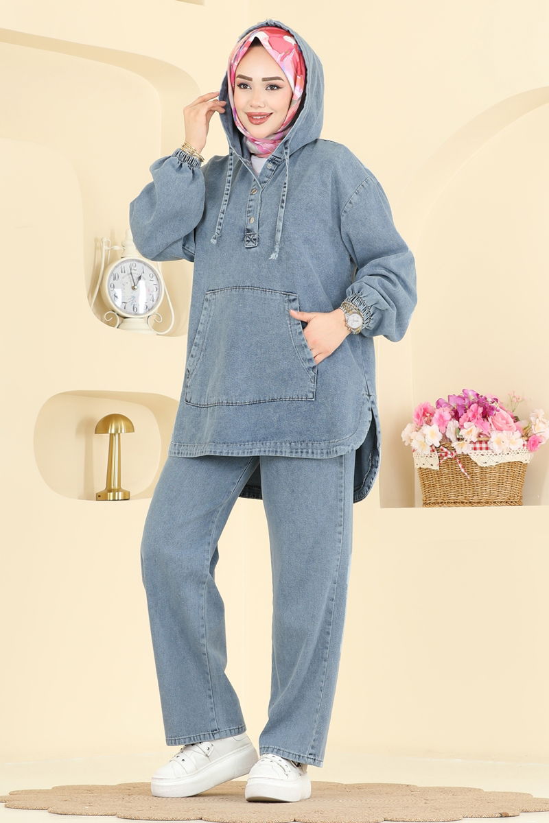 طقم جينز فاتح 4096ORG1169-MS