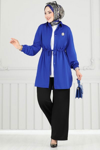 D.V.L. - طقم نيلي وأسود 410DVL817-MS