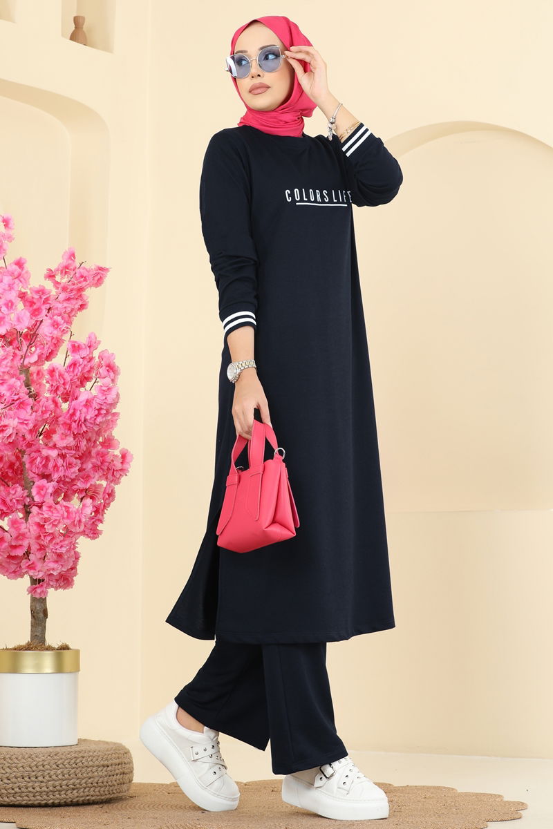 طقم كحلي غامق 4122PM271-MS