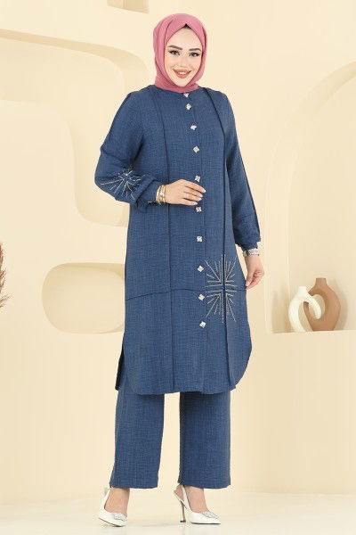 D.V.L. - Combined 447DVL817-MS Navy Blue