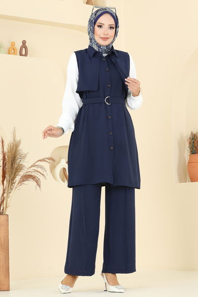 D.V.L. - Combined 450DVL817-MS Navy Blue - 387703