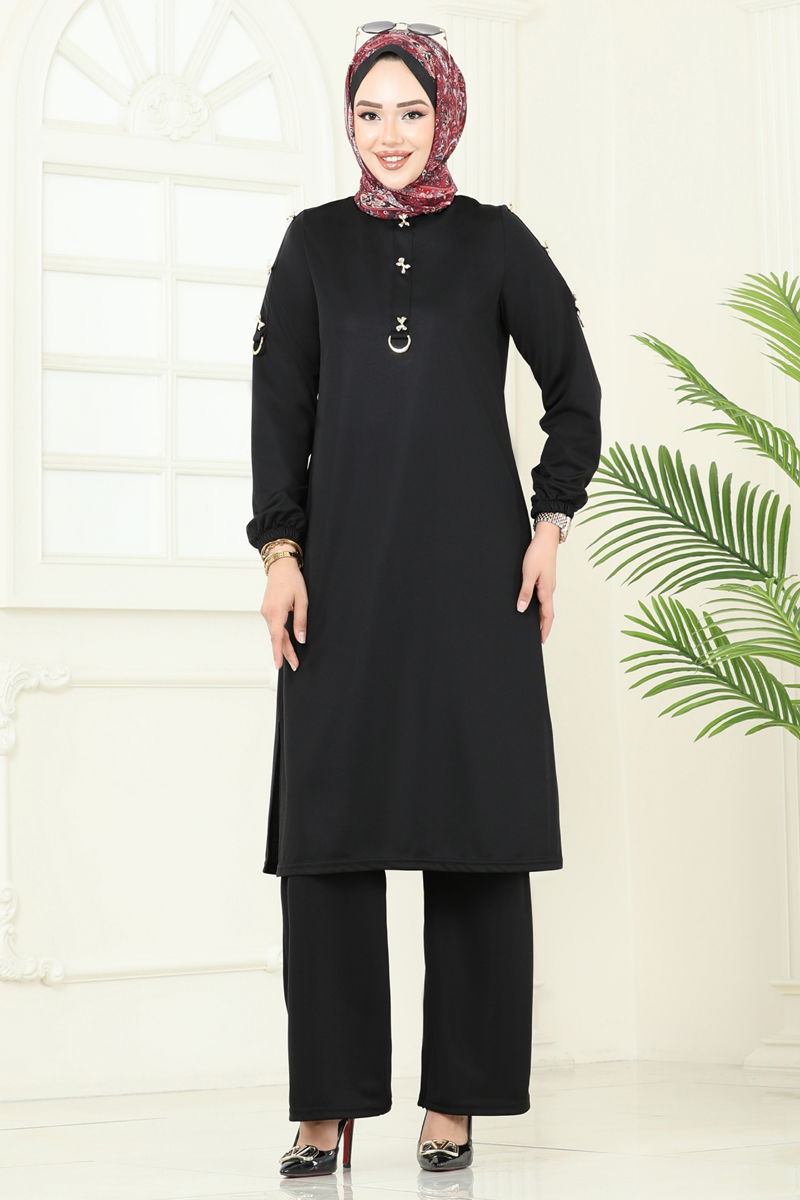 طقم أسود 452DVL817-MS