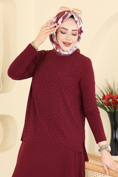 Z.N.N. - طقم خمري 5581ZNN863-MS