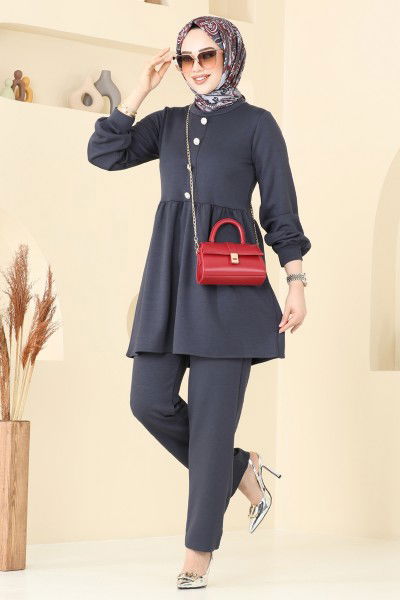 Z.N.K. - طقم رمادي غامق 5702ZNK1009-MS