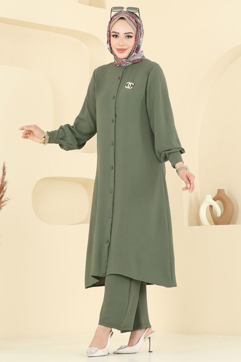 طقم اخضر عفني 6011UZ662-MS