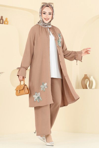 U.Z. - طقم بيج غامق 6018UZ662-MS