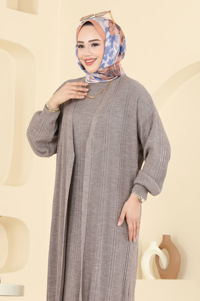 H.B.S. - طقم بيج غامق 7080HBS856-MS - 416643