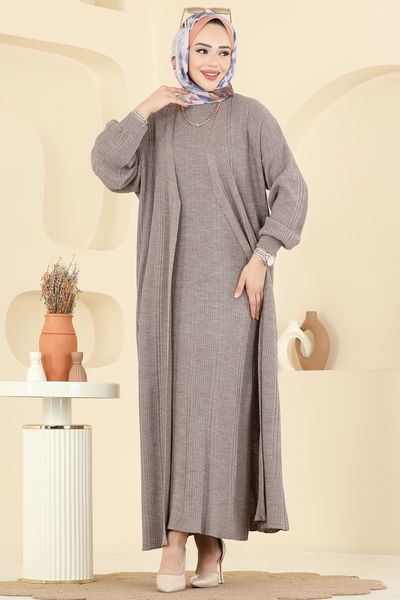 H.B.S. - طقم بيج غامق 7080HBS856-MS - 416644