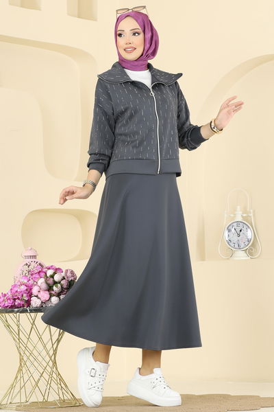 T.E.G. - طقم رمادي غامق 7099TEG847-MS - 414289