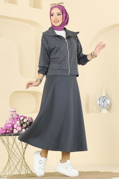 T.E.G. - طقم رمادي غامق 7099TEG847-MS